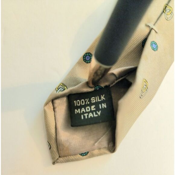 Lanvin Vintage Italian Silk Tie - Picture 3 of 5
